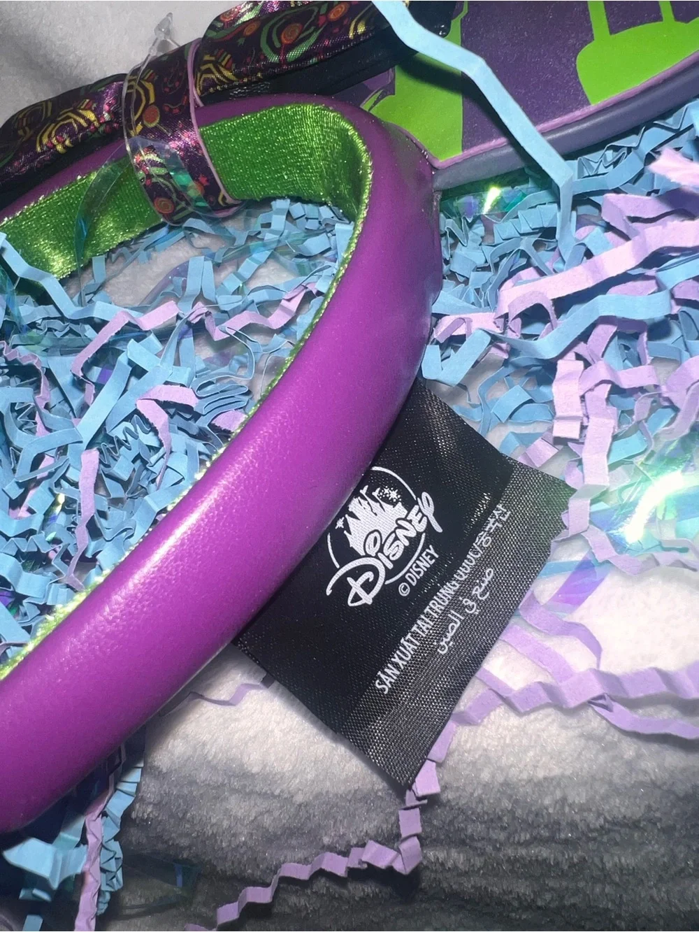 NWT! Disney Parks 2025 Oogie Boogie Bash Glow in the Dark Minnie Ears Headband